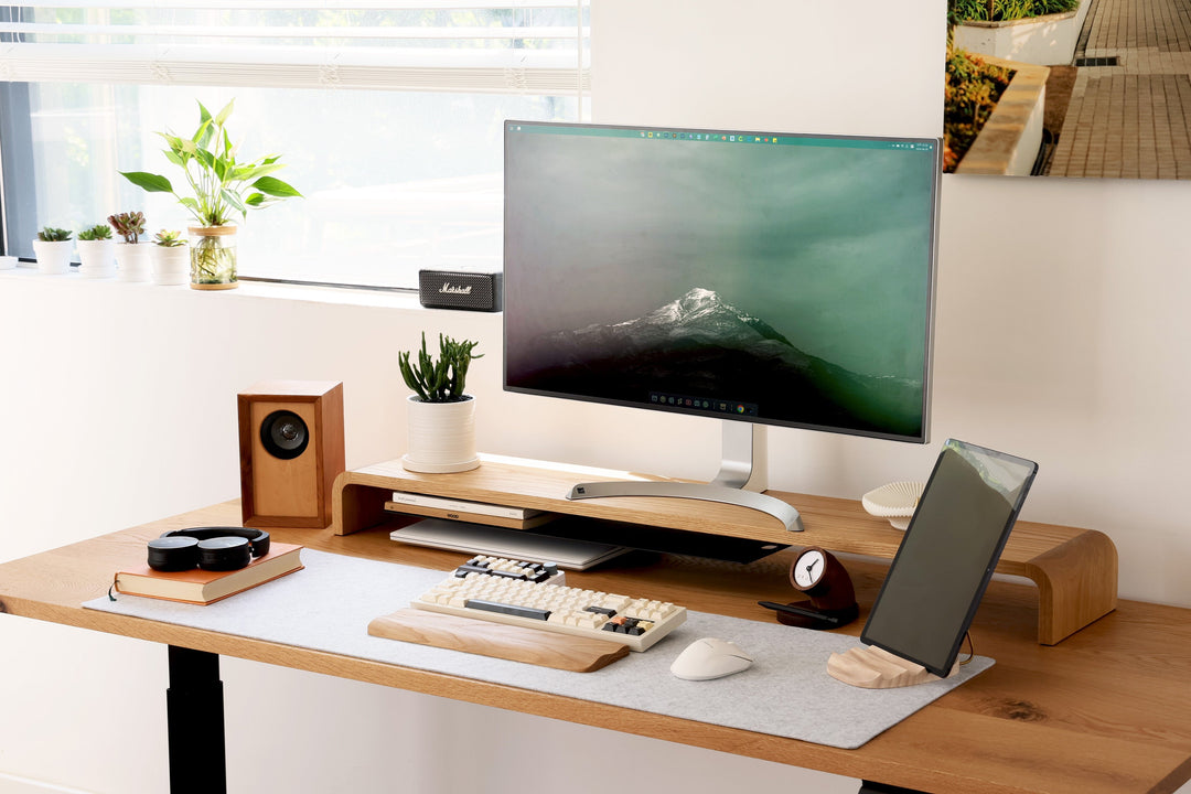 Doodle desk shelf [White OAK]