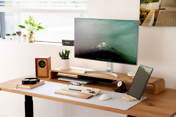 Doodle desk shelf [White OAK]