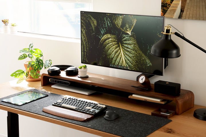 Doodle desk shelf [Walnut]