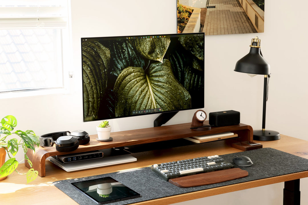 Doodle desk shelf [Walnut]