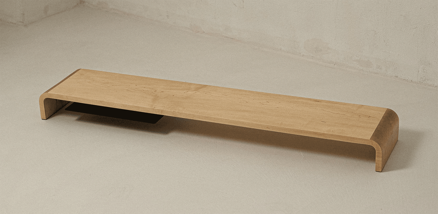 Doodle desk shelf [White OAK]