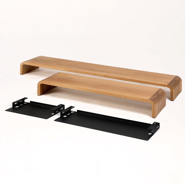 Doodle desk shelf [White OAK]
