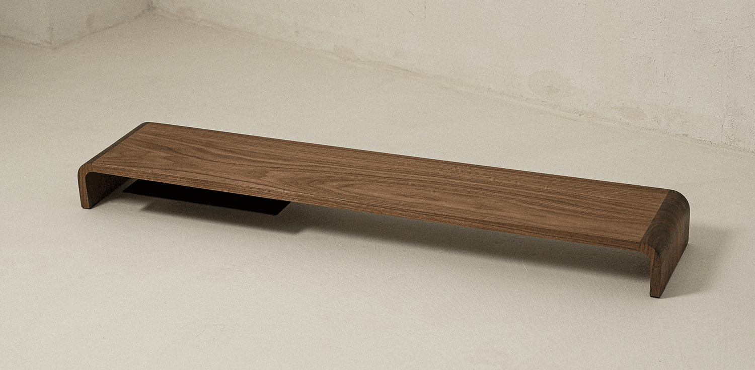 Doodle desk shelf [Walnut]
