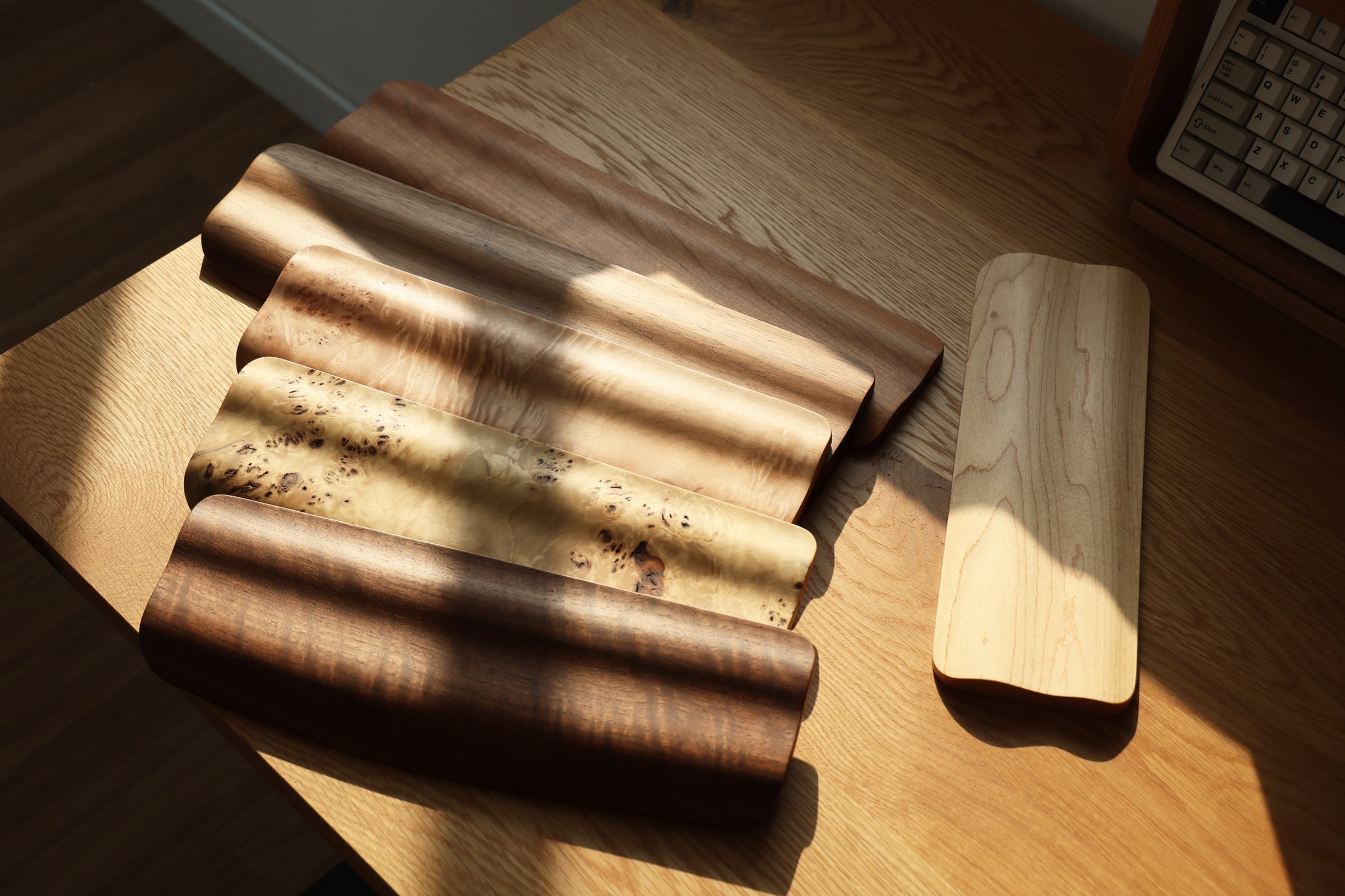 The Orosi Dumaroo Wrist Rest, Crafted with a Rich Variety of Woods