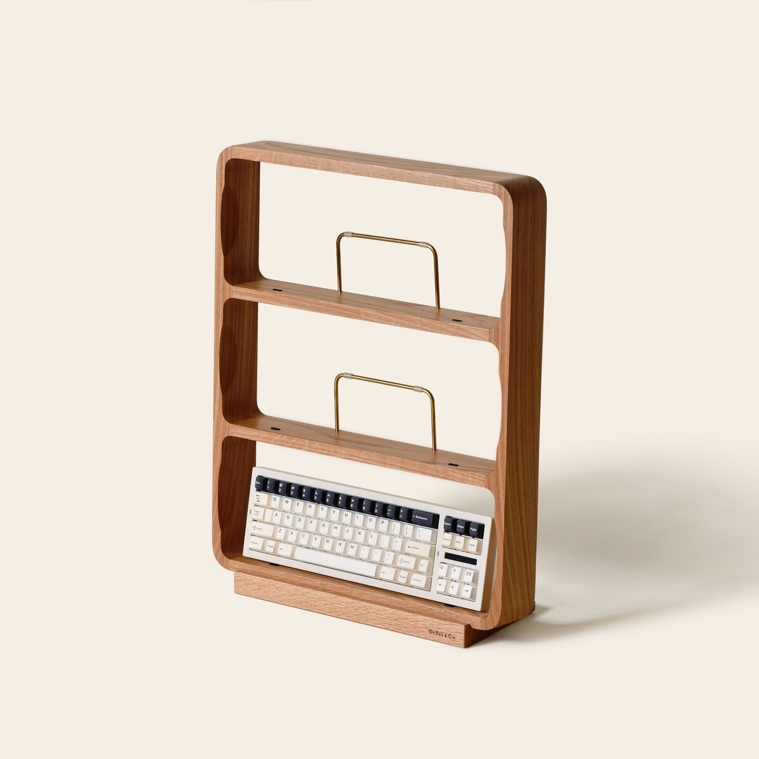 Senul wooden keyboard shelf [White Oak]