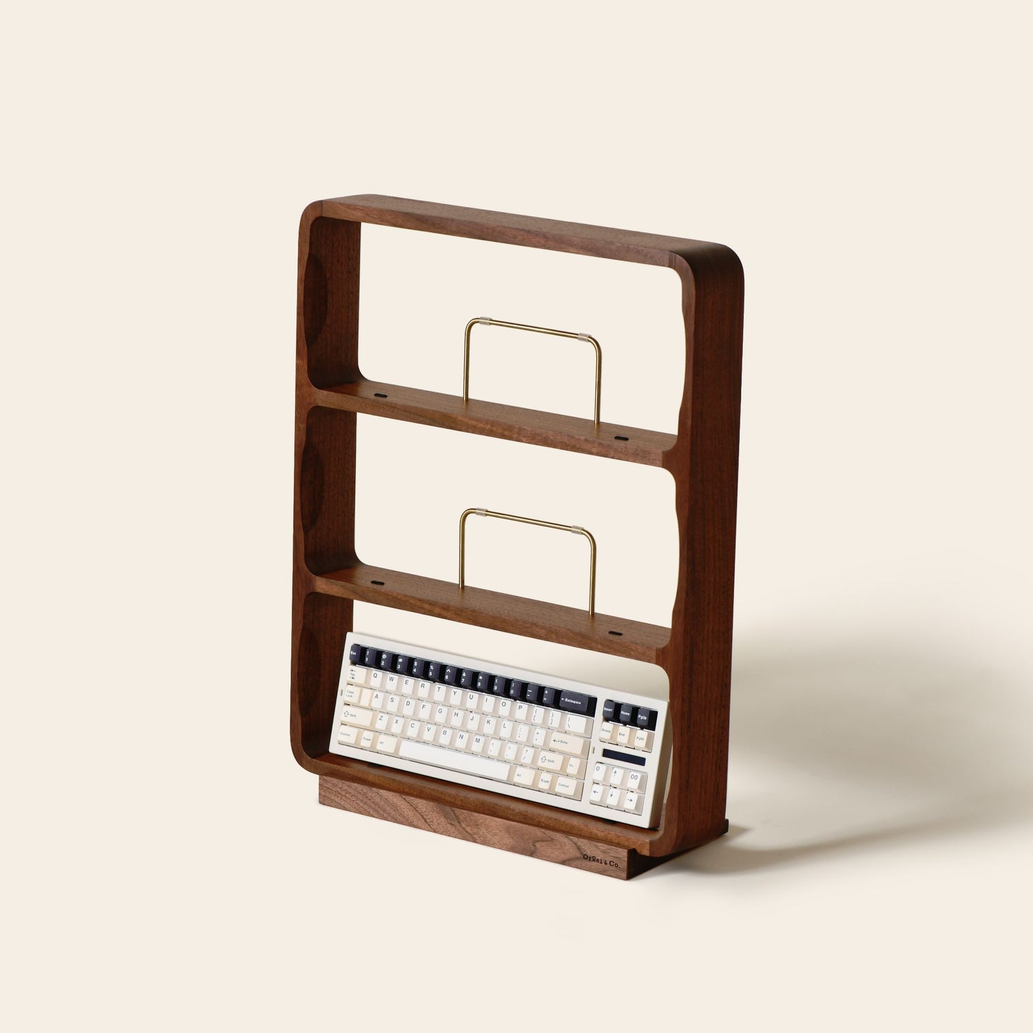 Senul wooden keyboard shelf [Walnut]