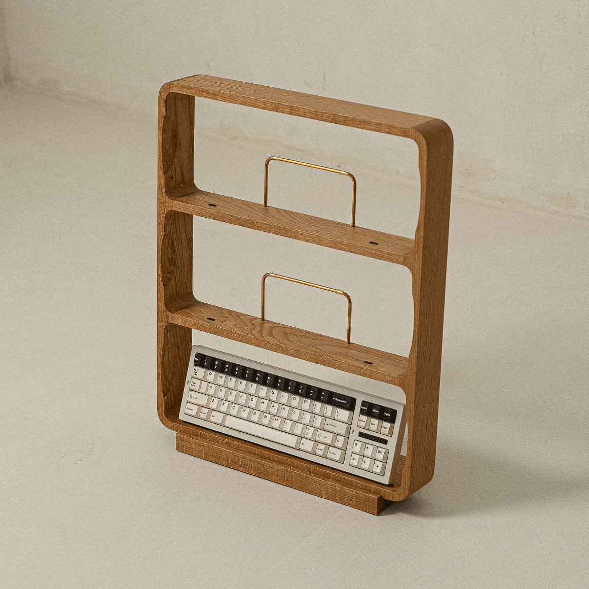 Senul wooden keyboard shelf [White Oak]