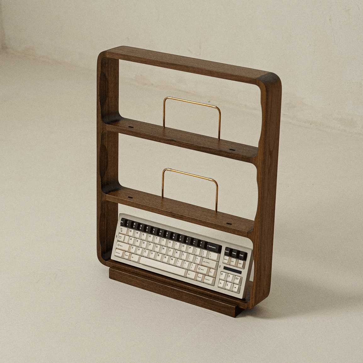 Senul wooden keyboard shelf [Walnut]